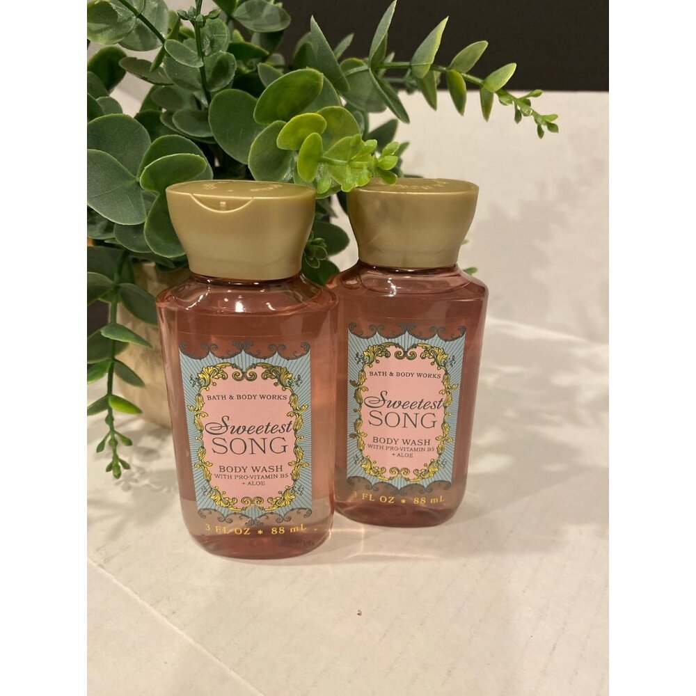 Bath & Body Works “Sweetest Song” New Travel Size Body Wash X 2